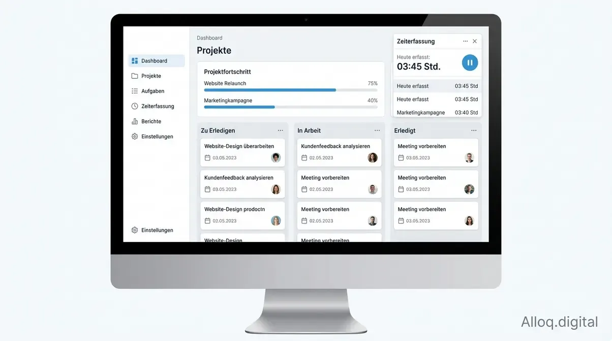 awork als beste Projektmanagement-Software für kleine DACH-Teams mit Zeiterfassung und deutschem Serverstandort