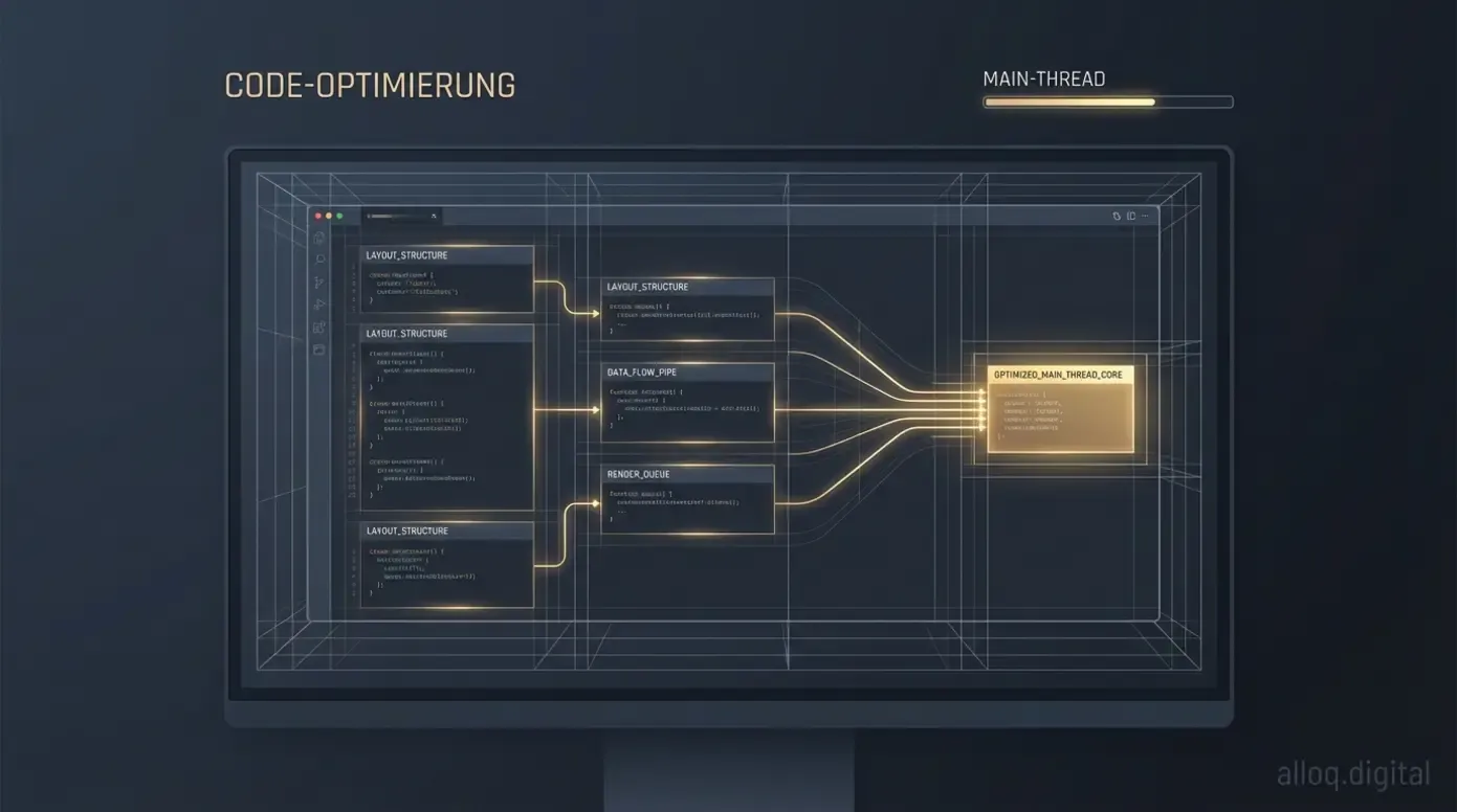 Code-Editor zur Optimierung der technischen Web-Performance