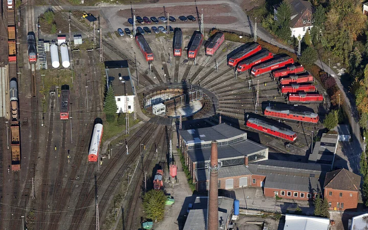 Dashboard der Auftragsverwaltungs-App für Eisenbahninfrastruktur