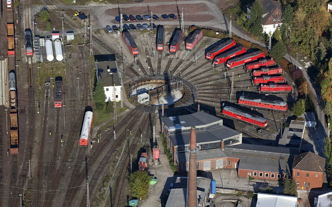 Dashboard der Auftragsverwaltungs-App für Eisenbahninfrastruktur