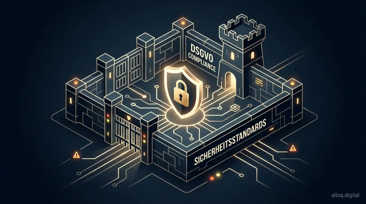 Illustration zu Sicherheitsstandards und DSGVO im MVP