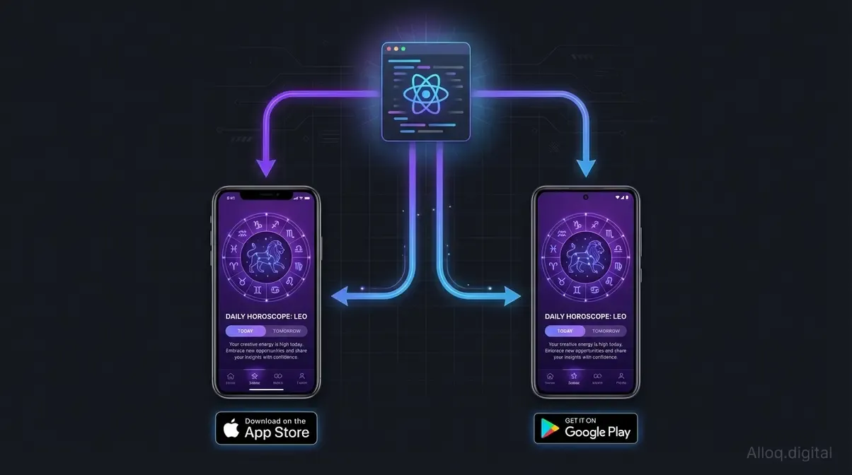 App Entwicklung Lösung – React Native eine Codebasis für iOS App Store und Google Play