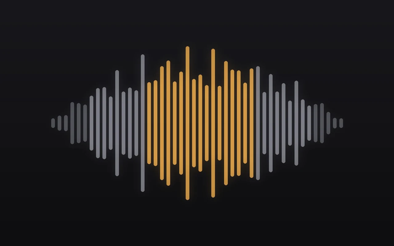 Voice waveform visualization - real-time voice conversation of the kids voice app
