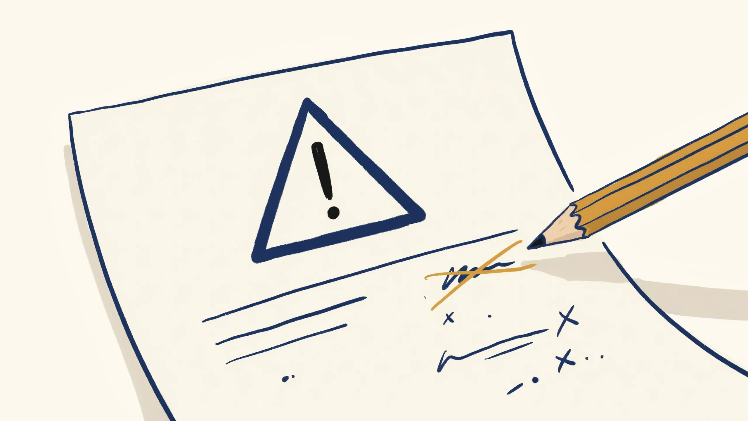 Illustration typischer Fehler beim Angebot schreiben wie unklare Leistungsbeschreibung und Verwechslung von Netto und Brutto