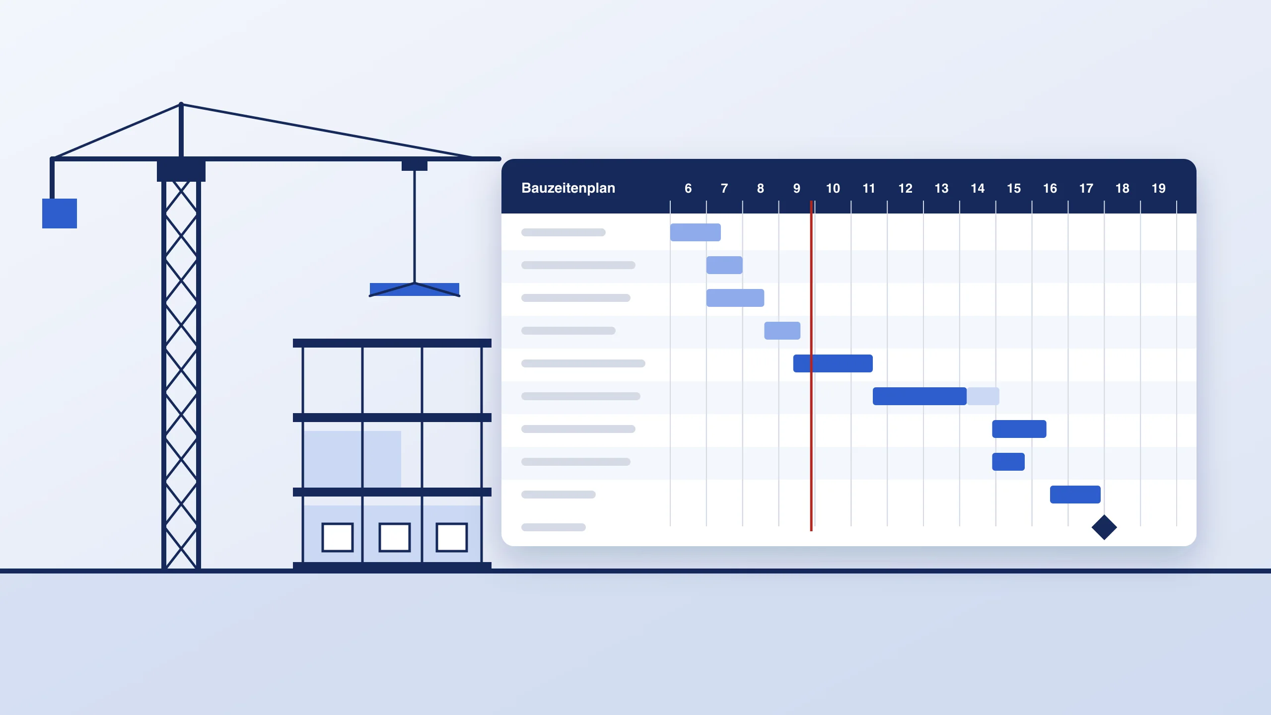 Bauzeitenplan Excel Vorlage kostenlos mit Balkenplan