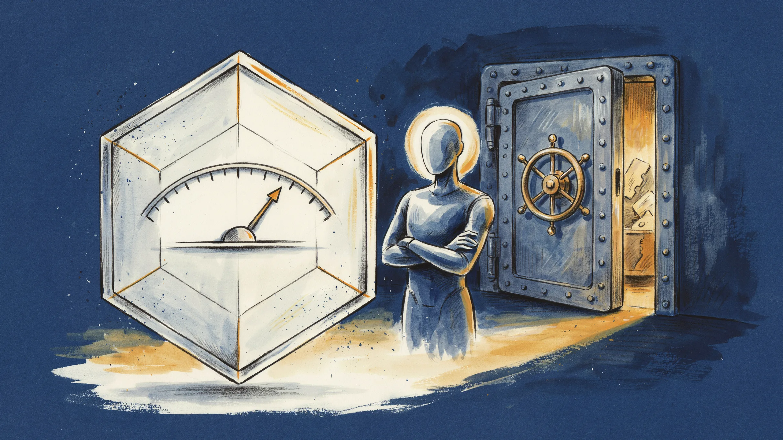 Illustration representing safety when giving an LLM access to live Google Ads spend through the MCP