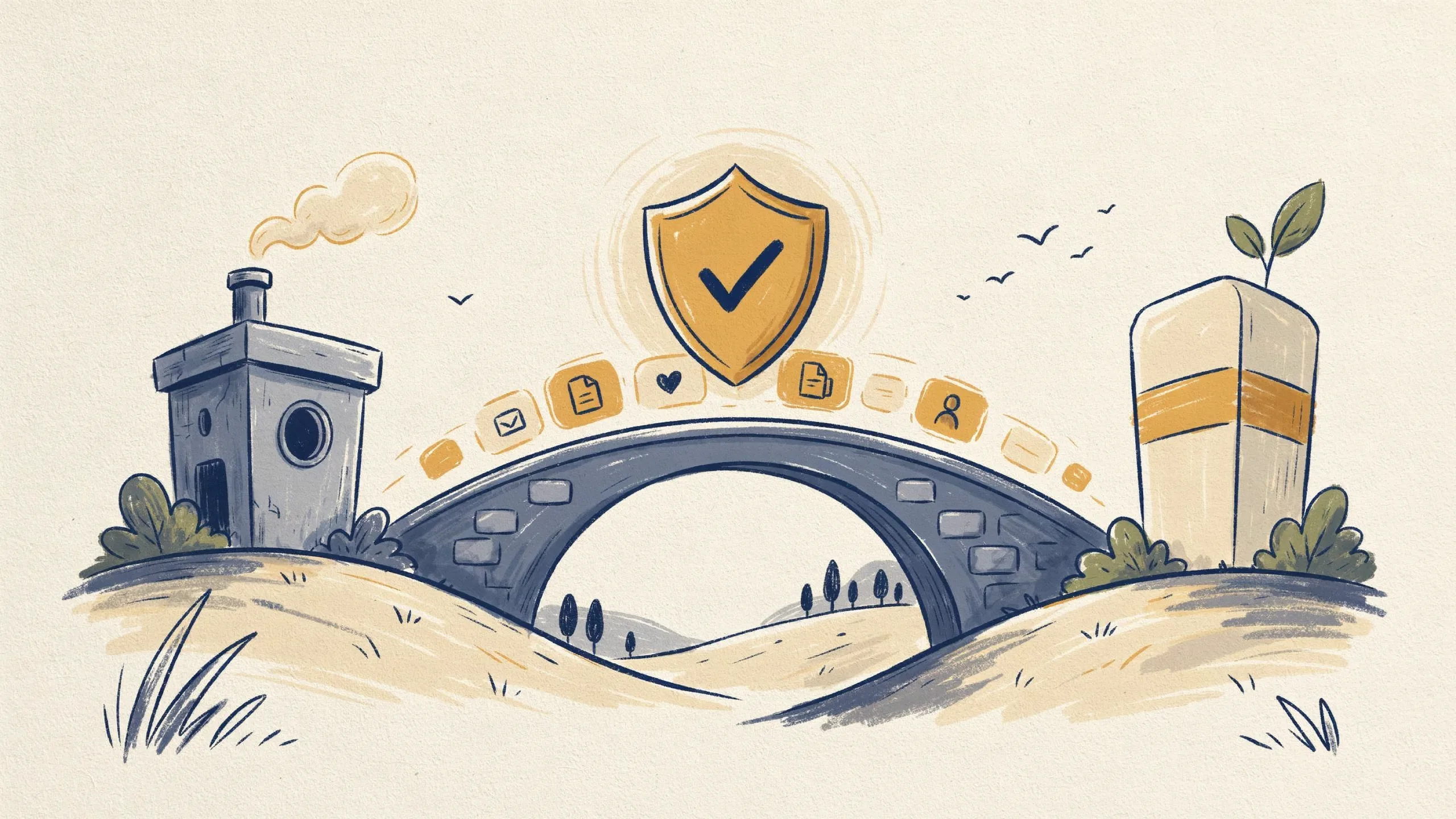 Illustration eines sicheren Datentransfers beim Wechsel der Logopädie-Praxissoftware ohne Datenverlust